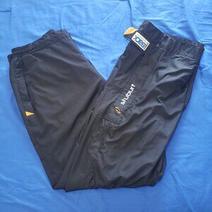 Stuburt Dri Back Waterproof Pants Mens L Black Golf Outdoor Rain 31-33" Inseam